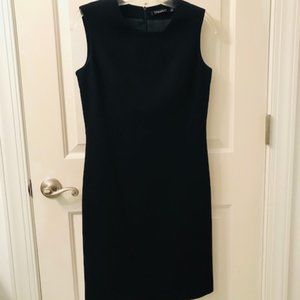 Tahari Black 100% wool sheath dress